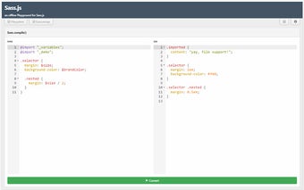 Live Sass.js Editor