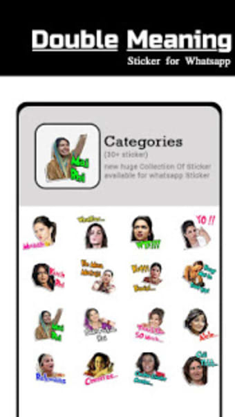 Double Meaning Sticker for WhatsappWAStickerApps