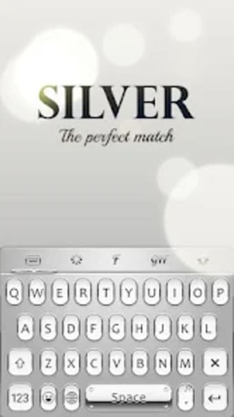 Silver Keyboard - Free Emoji