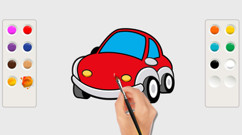 Car coloring book  drawing