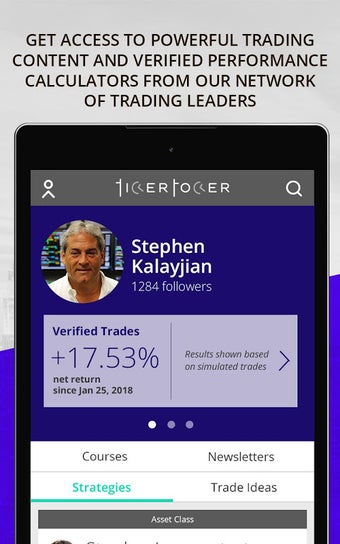 Ticker Tocker Trading Platform App