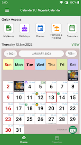 Nigeria Calendar 2023