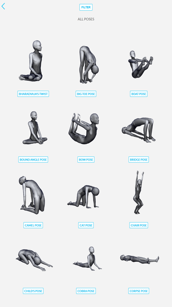 3D Yoga Poses