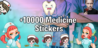 Doctors and nurses stickers