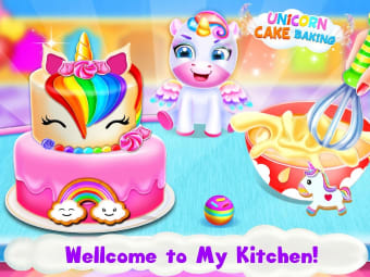 Unicorn Cake Chef Bakery Games