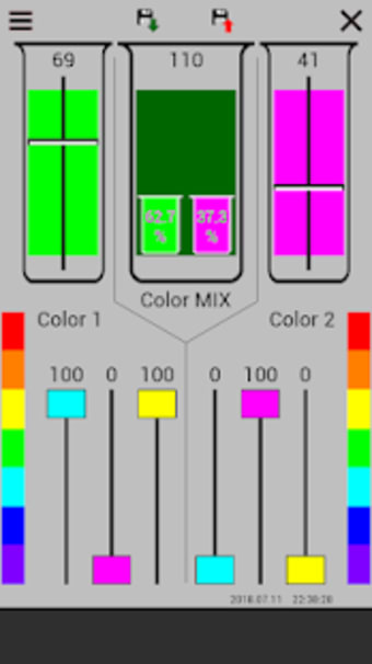 CMYK Mix Color scheme designer