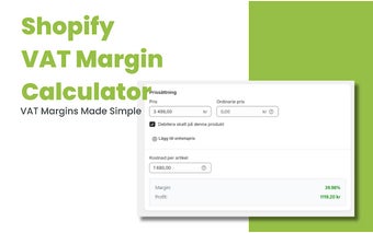 Shopify VAT Margin Calculator