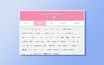 Kaomoji Me Up