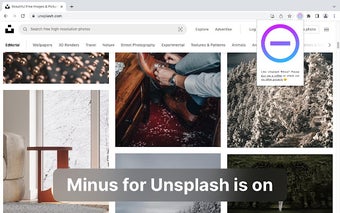 Minus for Unsplash · Remove Unsplash+