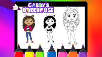 Gabys Dollhouse Coloring Book
