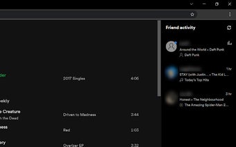 Spotify Friend Activity