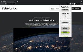 Tabworkx - Save & Switch b/n Windows of Tabs