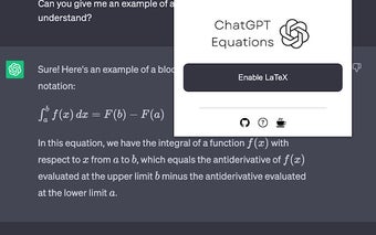 ChatGPT Equation Renderer