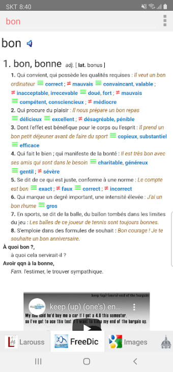 Dictionnaires Français