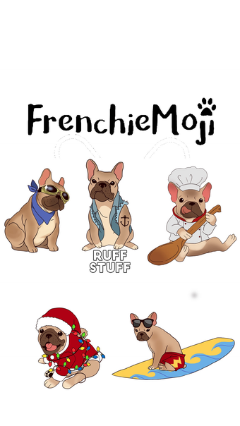 French Bulldog Emojis Star