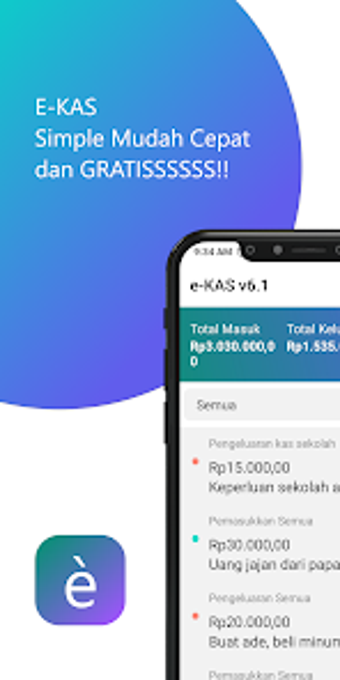 eKAS - pengeluaran dan pemasuk