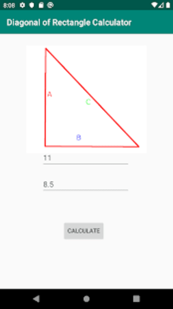 Diagonal of Rectangle Calculator