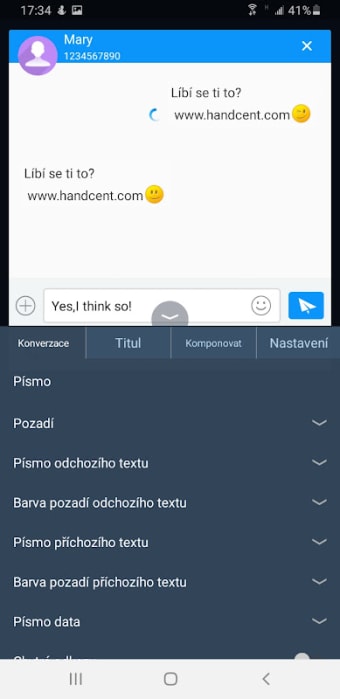 Handcent SMS Czech Language Pa