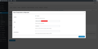 Transportadora Zapex for WooCommerce