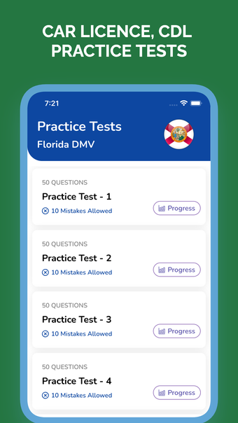 Florida DMV Permit Test For IPhone - 無料・ダウンロード