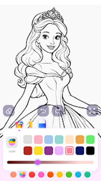 Cute Princess Coloring Game