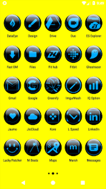 Blue Glass Orb Icon Pack Free