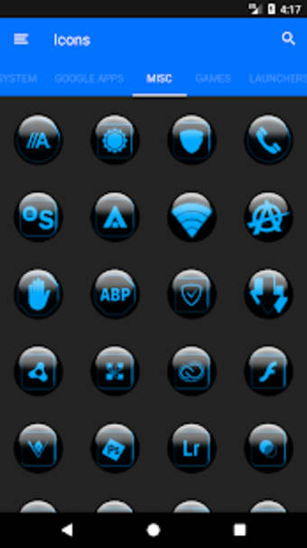 Blue Glass Orb Icon Pack Free