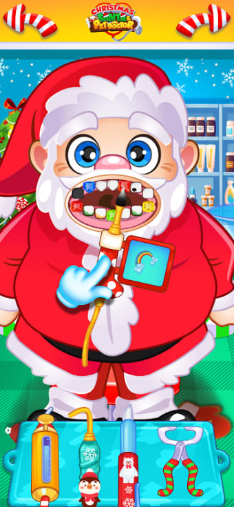 Christmas Dentist Doctor Santa Pets Hospital Care