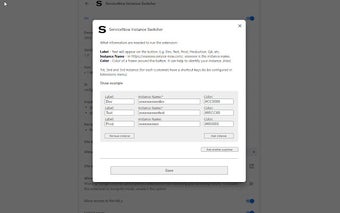 ServiceNow Instance Switcher