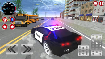 Real Police Car Driving Simula