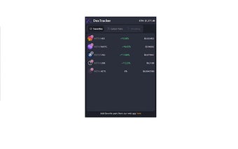 DexTracker Ethereum Crypto Price Tracker