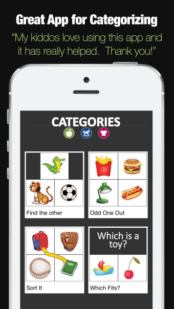 Categories - Categorization Skill Development App
