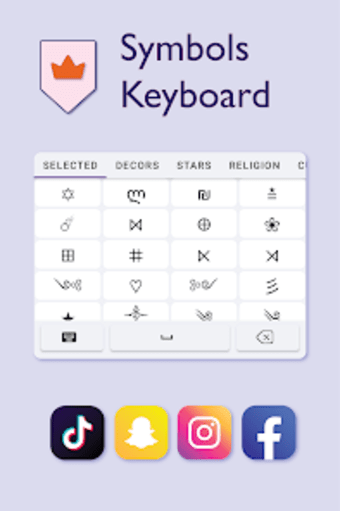 Symbols Keyboard