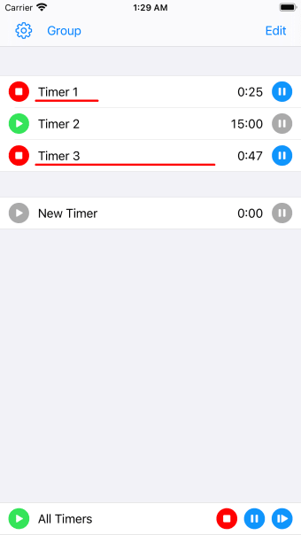 Multiple Countdown Timer