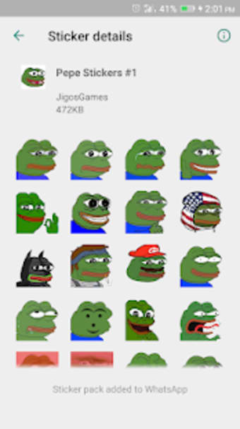Pepe Meme Stickers - WAStickerApps