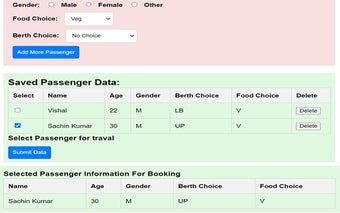 Auto order Tatkal Ticket