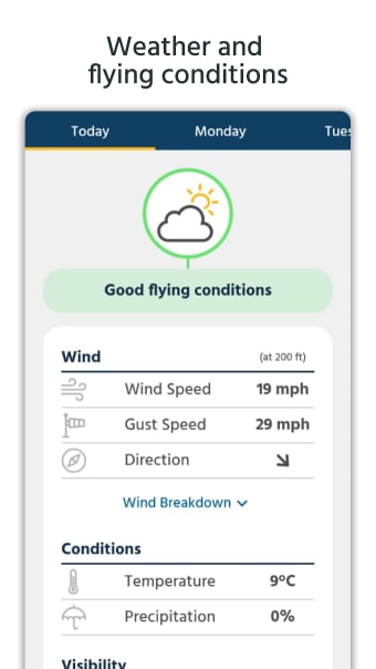 Dronecast - Weather  Fly Map