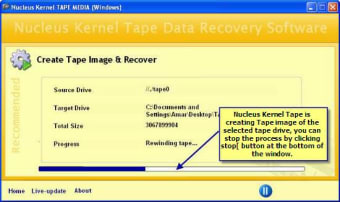 Nucleus Tape Recovery Software