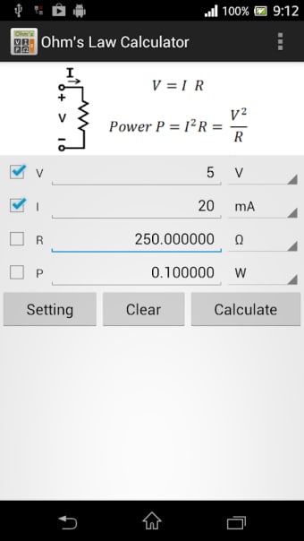 Ohm's Law Calculator