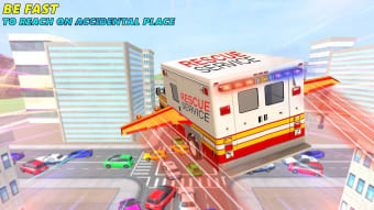 Flying Ambulance Rescue Game