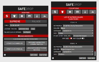 SafeDrop - Supreme & Palace Bot