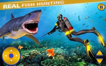 Underwater Spear Fishing Tiger Shark Games