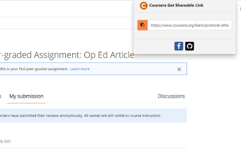 Coursera Get Shareable Link