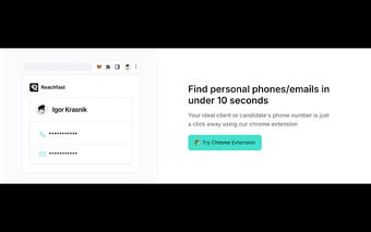 Reachfast.ai | Find direct phone numbers of 385M+ professionals