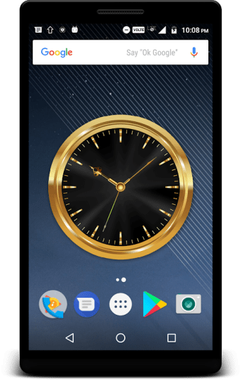 Luxury Golden Clock Live Wallpaper