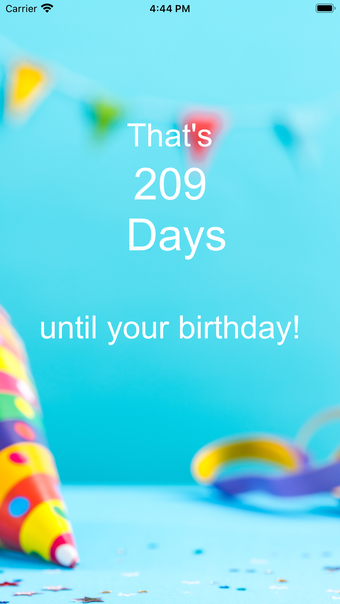 Birthday Countdown