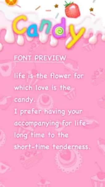Candy Font for FlipFont  Cool