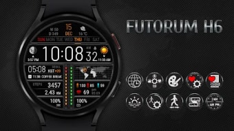 Futorum H6 Digital watch face