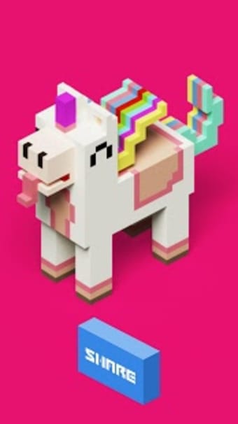 Color by Number 3D Voxly  Unicorn Pixel Art