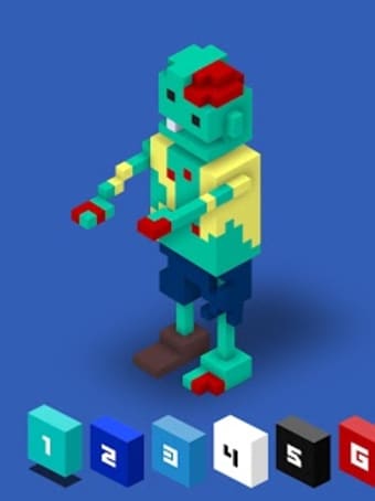 Color by Number 3D Voxly  Unicorn Pixel Art